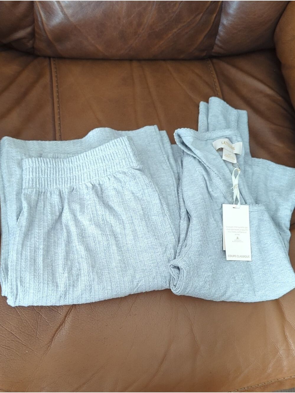 Latte Love Long Sleeve Top and Wide Leg Pant - Picture 9 of 10